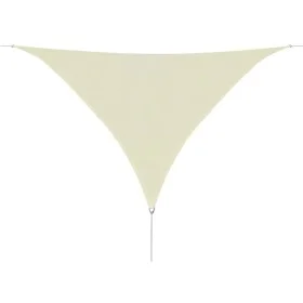 HDPE triangular sail awning 5x5x5 mm cream by vidaXL, Umbrellas - Ref: Foro24-42291, Price: 43,43 €, Discount: %