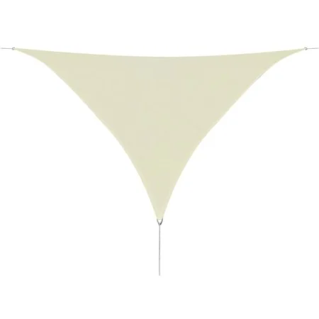 HDPE triangular sail awning 5x5x5 mm cream by vidaXL, Umbrellas - Ref: Foro24-42291, Price: 43,43 €, Discount: %