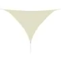 HDPE triangular sail awning 5x5x5 mm cream by vidaXL, Umbrellas - Ref: Foro24-42291, Price: 43,43 €, Discount: %