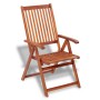 Sillas plegables de jardín 2 uds madera maciza acacia marrón