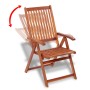 Klappbare Gartenstühle 2 Stück, massives Akazienholz, braun von vidaXL, Gartenstühle - Ref: Foro24-41820, Preis: 140,60 €, Ra...