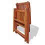 Klappbare Gartenstühle 2 Stück, massives Akazienholz, braun von vidaXL, Gartenstühle - Ref: Foro24-41820, Preis: 140,60 €, Ra...