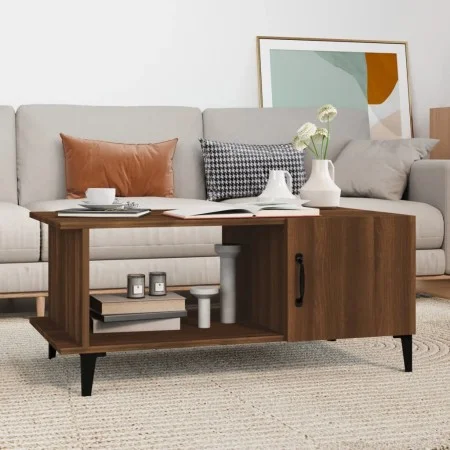 Couchtisch aus braunem Eichensperrholz, 90 x 50 x 40 cm von , Couchtisch - Ref: Foro24-817548, Preis: 50,07 €, Rabatt: %