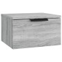 Wall bedside table 2 pcs Sonoma gray color 34x30x20 cm by , Lockers and storage cabinets - Ref: Foro24-817090, Price: 60,27 €...