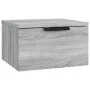 Wall bedside table 2 pcs Sonoma gray color 34x30x20 cm by , Lockers and storage cabinets - Ref: Foro24-817090, Price: 59,29 €...