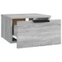 Wand-Nachttisch 2 Stück Sonoma graue Farbe 34x30x20 cm von , Schließfächer und Lagerschränke - Ref: Foro24-817090, Preis: 59,...