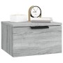 Wall bedside table 2 pcs Sonoma gray color 34x30x20 cm by , Lockers and storage cabinets - Ref: Foro24-817090, Price: 60,27 €...