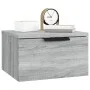 Wall bedside table 2 pcs Sonoma gray color 34x30x20 cm by , Lockers and storage cabinets - Ref: Foro24-817090, Price: 59,29 €...