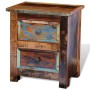 Nightstand with 2 drawers solid recycled wood by vidaXL, Nightstands - Ref: Foro24-241643, Price: 171,77 €, Discount: %