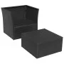 Silla de jardín con taburete poli ratán negra de vidaXL, Sillas de jardín - Ref: Foro24-41981, Precio: 149,64 €, Descuento: %