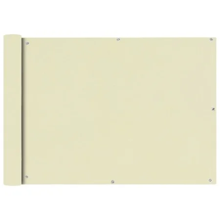 Toldo para balcón tela oxford 75x600 cm crema de vidaXL, Sombrillas - Ref: Foro24-42337, Precio: 22,31 €, Descuento: %