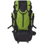 Mochila de senderismo XXL negro y verde 75 l