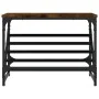 Mueble zapatero madera de ingeniería roble ahumado 60x30x45 cm de , Zapateros y organizadores de calzado - Ref: Foro24-833415...