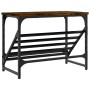 Schuhregal aus geräuchertem Eichenholzwerkstoff, 60 x 30 x 45 cm von , Schuhregale und Schuhorganisatoren - Ref: Foro24-83341...