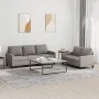 Sofa set with cushions 2 pieces taupe gray fabric by , Sofas - Ref: Foro24-3201467, Price: 485,43 €, Discount: %