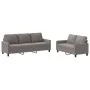 Sofa set with cushions 2 pieces taupe gray fabric by , Sofas - Ref: Foro24-3201467, Price: 485,43 €, Discount: %