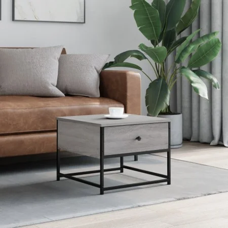 Sonoma-Couchtisch aus grauem Sperrholz, 51 x 51 x 40 cm von , Couchtisch - Ref: Foro24-833978, Preis: 39,64 €, Rabatt: %