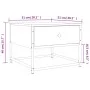 Sonoma-Couchtisch aus grauem Sperrholz, 51 x 51 x 40 cm von , Couchtisch - Ref: Foro24-833978, Preis: 39,64 €, Rabatt: %