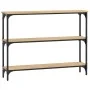 Konsolentisch aus Sonoma-Eichenholzwerkstoff, 100 x 22,5 x 75 cm von , Seitentische - Ref: Foro24-834026, Preis: 50,88 €, Rab...