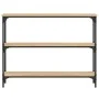 Konsolentisch aus Sonoma-Eichenholzwerkstoff, 100 x 22,5 x 75 cm von , Seitentische - Ref: Foro24-834026, Preis: 50,88 €, Rab...