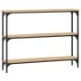 Mesa consola madera de ingeniería roble Sonoma 100x22,5x75 cm de , Mesas auxiliares - Ref: Foro24-834026, Precio: 50,88 €, De...