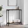 Oak brown engineered wood console table 75x22.5x75 cm by , Side tables - Ref: Foro24-834024, Price: 37,97 €, Discount: %