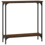 Oak brown engineered wood console table 75x22.5x75 cm by , Side tables - Ref: Foro24-834024, Price: 37,69 €, Discount: %