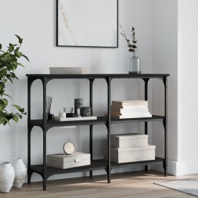 Schwarzer Konsolentisch aus Holzwerkstoff, 100 x 29 x 75 cm von , Seitentische - Ref: Foro24-834100, Preis: 53,88 €, Rabatt: %