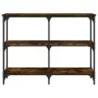 Smoked oak engineered wood console table 100x29x75 cm by , Side tables - Ref: Foro24-834102, Price: 50,76 €, Discount: %