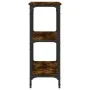 Smoked oak engineered wood console table 100x29x75 cm by , Side tables - Ref: Foro24-834102, Price: 50,76 €, Discount: %