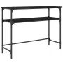 Black engineered wood console table 100x35.5x75 cm by , Side tables - Ref: Foro24-834045, Price: 57,22 €, Discount: %