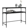 Black engineered wood console table 100x35.5x75 cm by , Side tables - Ref: Foro24-834045, Price: 58,07 €, Discount: %