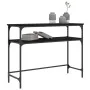 Black engineered wood console table 100x35.5x75 cm by , Side tables - Ref: Foro24-834045, Price: 57,22 €, Discount: %