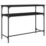 Black engineered wood console table 100x35.5x75 cm by , Side tables - Ref: Foro24-834045, Price: 57,22 €, Discount: %