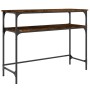 Konsolentisch aus geräuchertem Eichenholzwerkstoff, 100 x 35,5 x 75 cm von , Seitentische - Ref: Foro24-834047, Preis: 47,77 ...