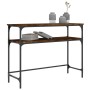Konsolentisch aus geräuchertem Eichenholzwerkstoff, 100 x 35,5 x 75 cm von , Seitentische - Ref: Foro24-834047, Preis: 47,77 ...