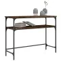 Smoked oak engineered wood console table 100x35.5x75 cm by , Side tables - Ref: Foro24-834047, Price: 47,47 €, Discount: %