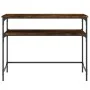 Smoked oak engineered wood console table 100x35.5x75 cm by , Side tables - Ref: Foro24-834047, Price: 47,47 €, Discount: %