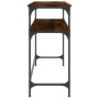 Konsolentisch aus geräuchertem Eichenholzwerkstoff, 100 x 35,5 x 75 cm von , Seitentische - Ref: Foro24-834047, Preis: 47,77 ...
