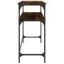 Smoked oak engineered wood console table 100x35.5x75 cm by , Side tables - Ref: Foro24-834047, Price: 47,47 €, Discount: %