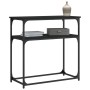 Schwarzer Konsolentisch aus Holzwerkstoff, 75 x 35,5 x 75 cm von , Seitentische - Ref: Foro24-834070, Preis: 45,50 €, Rabatt: %