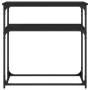 Schwarzer Konsolentisch aus Holzwerkstoff, 75 x 35,5 x 75 cm von , Seitentische - Ref: Foro24-834070, Preis: 45,50 €, Rabatt: %