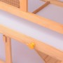 Tierkäfigstall mit Holzterrasse im Freien von vidaXL, Käfige und Lebensräume für Kleintiere - Ref: Foro24-170346, Preis: 198,...