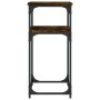 Konsolentisch aus geräuchertem Eichenholzwerkstoff, 75 x 35,5 x 75 cm von , Seitentische - Ref: Foro24-834072, Preis: 45,19 €...