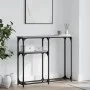 Sonoma gray engineered wood console table 90x22.5x75 cm by , Side tables - Ref: Foro24-834093, Price: 42,16 €, Discount: %