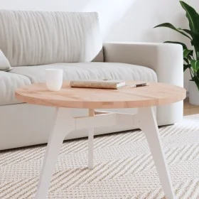 Round solid beech wood board Ø70x2.5 cm by , Table tops - Ref: Foro24-355917, Price: 66,39 €, Discount: %