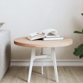 Round solid beech wood board Ø50x2.5 cm by , Table tops - Ref: Foro24-355915, Price: 37,55 €, Discount: %