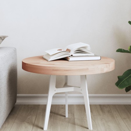 Round solid beech wood board Ø50x4 cm by , Table tops - Ref: Foro24-355922, Price: 59,02 €, Discount: %