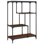 Holzwerkstoffregal aus Stahl, braune Eiche, 81 x 36 x 115 cm von , Bücherregale und Regale - Ref: Foro24-835408, Preis: 42,37...
