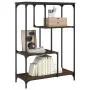 Estantería madera de ingeniería acero roble marrón 81x36x115 cm de , Librerías y estanterías - Ref: Foro24-835408, Precio: 42...